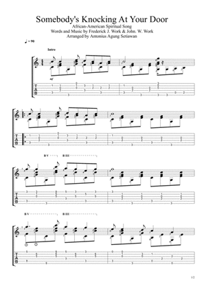 Somebody's Knocking At Your Door (Solo Guitar Tablature)