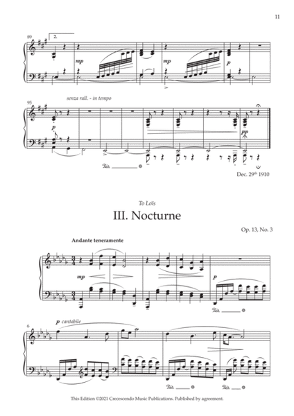 Six Characteristic Pieces, Op. 13