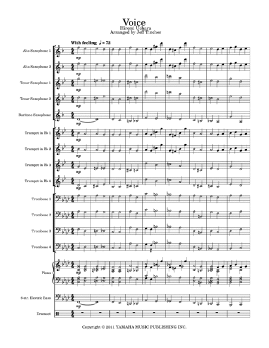 Voice Jazz Ensemble scores gallery preview page 2