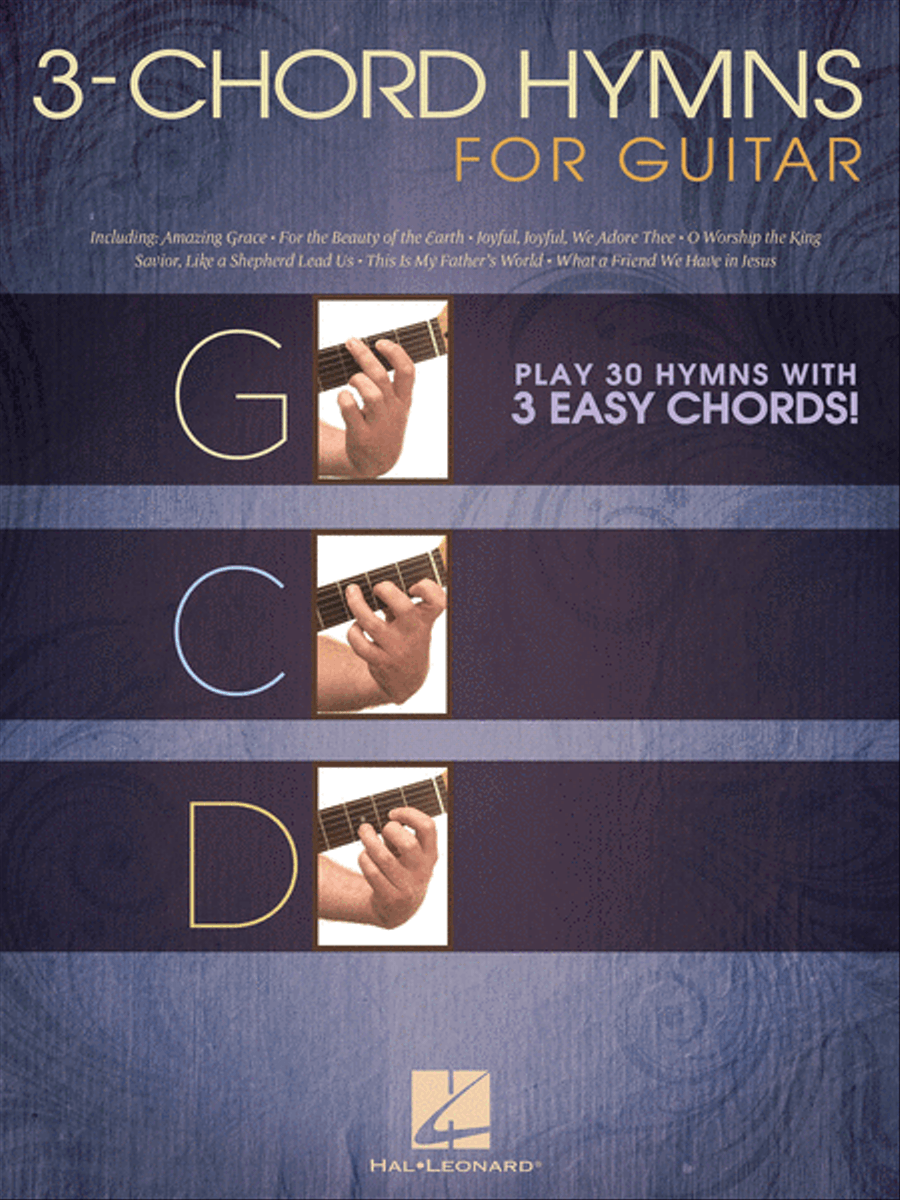 3-Chord Hymns for Guitar Guitar scores gallery preview page 1