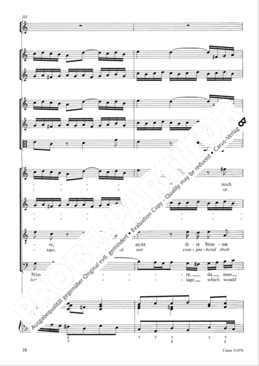 The heavens are telling the Father's glory (Die Himmel erzahlen die Ehre Gottes) 4-Part scores gallery preview page 39