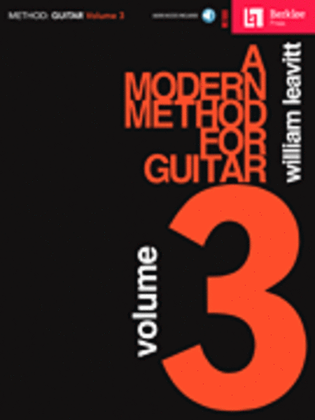 Book cover for A Modern Method for Guitar - Volume 3