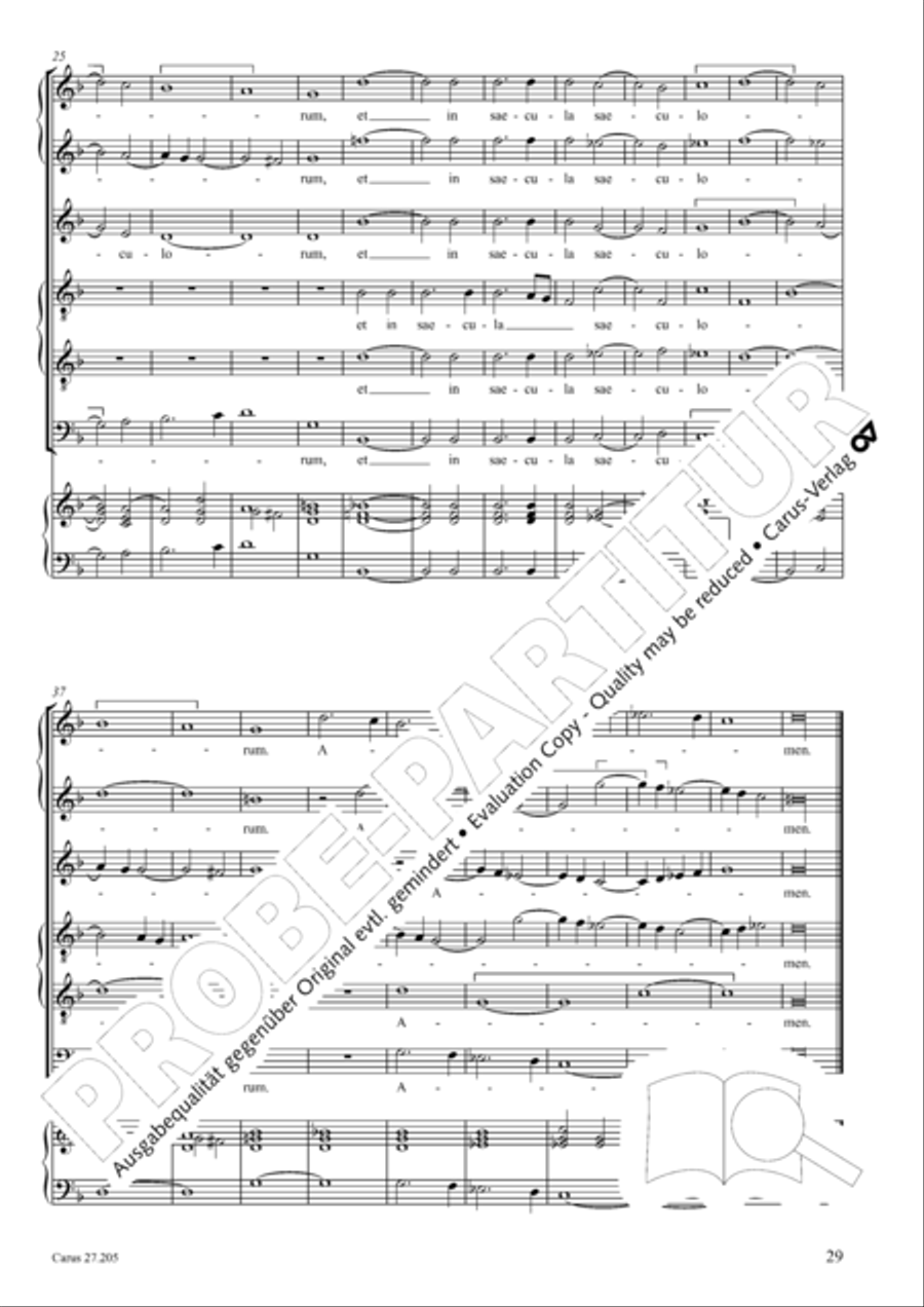 Magnificat a 6 (Magnificat a sei voci) Choir scores gallery preview page 38