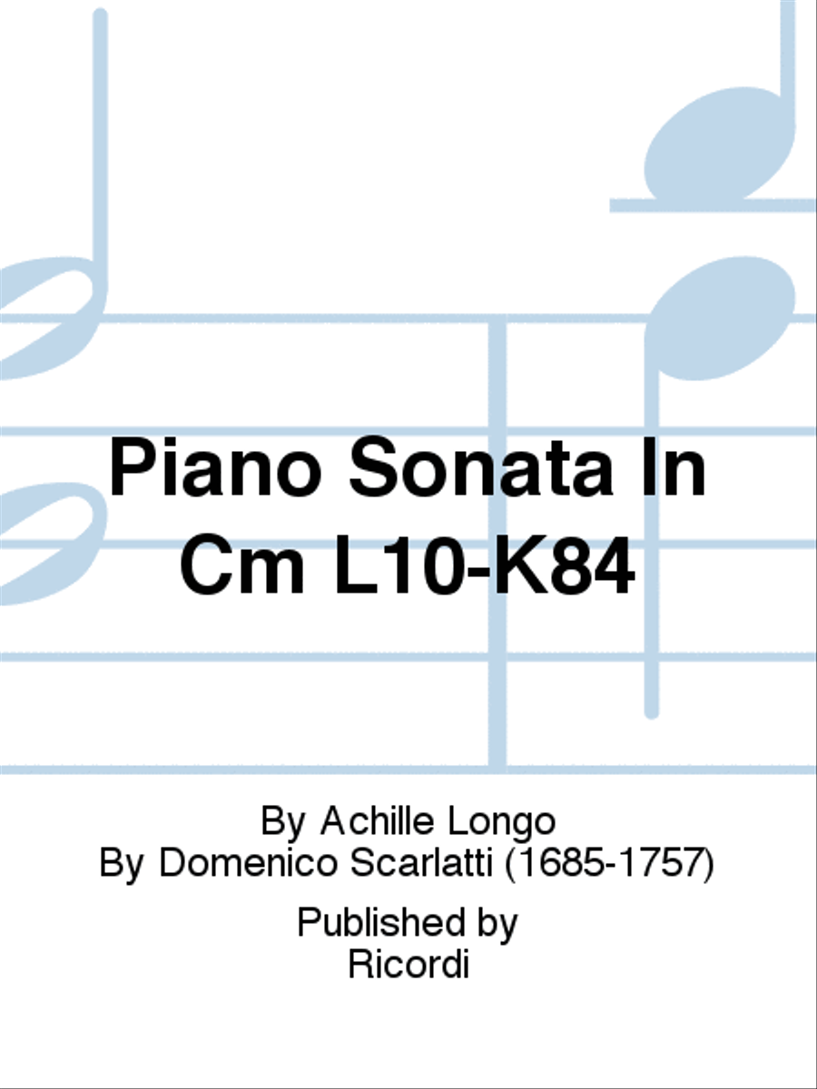 Piano Sonata In Cm L10-K84 Piano Solo scores gallery preview page 1