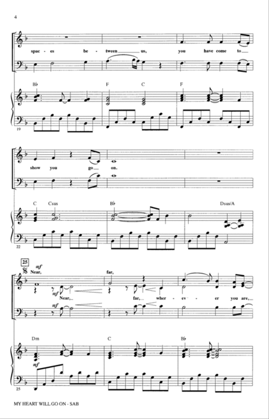 My Heart Will Go On (Love Theme From 'Titanic') (arr. Alan Billingsley) 3-Part scores gallery preview page 3