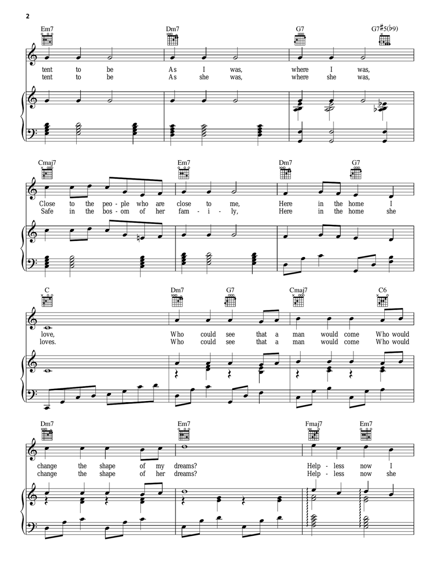 Far From The Home I Love Piano, Vocal, Guitar scores gallery preview page 2
