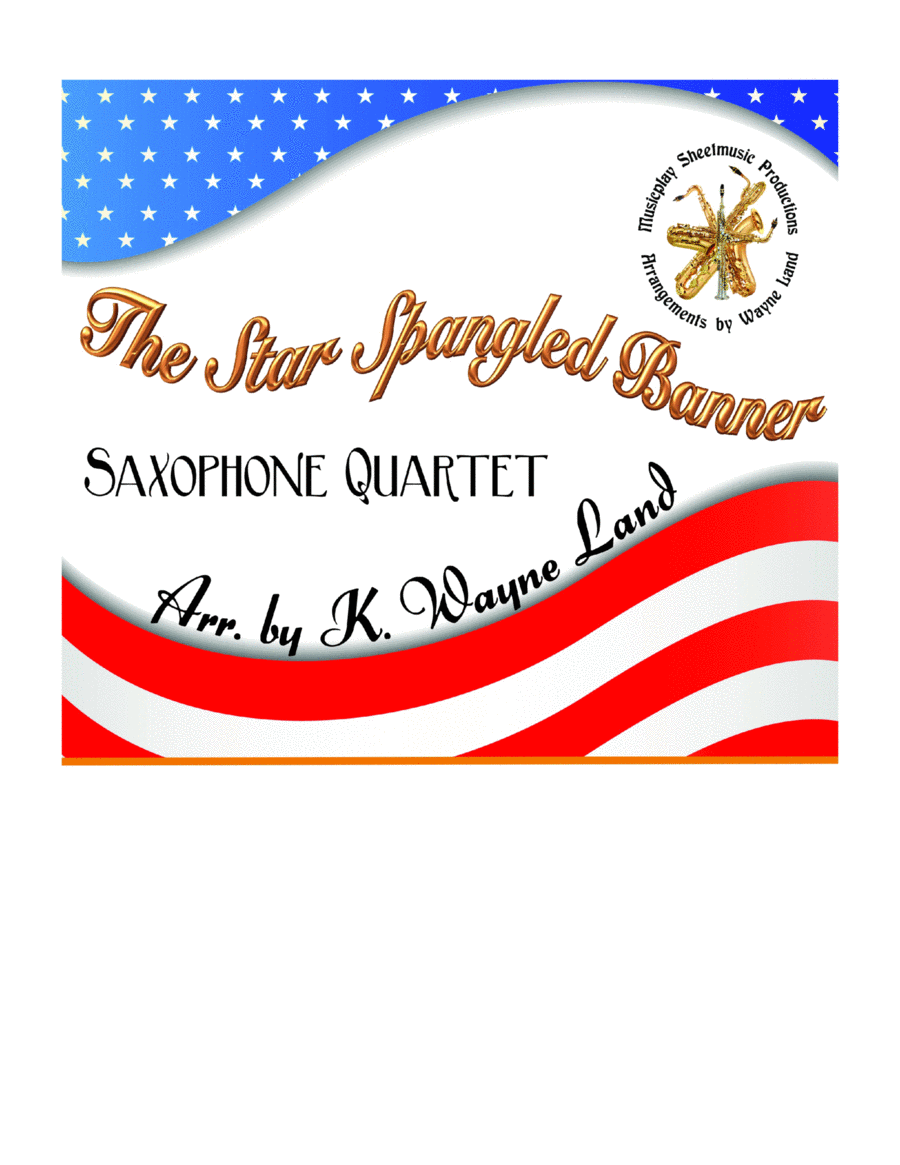 The Star Spangled Banner (Saxophone Quartet) Saxophone Quartet scores gallery preview page 1