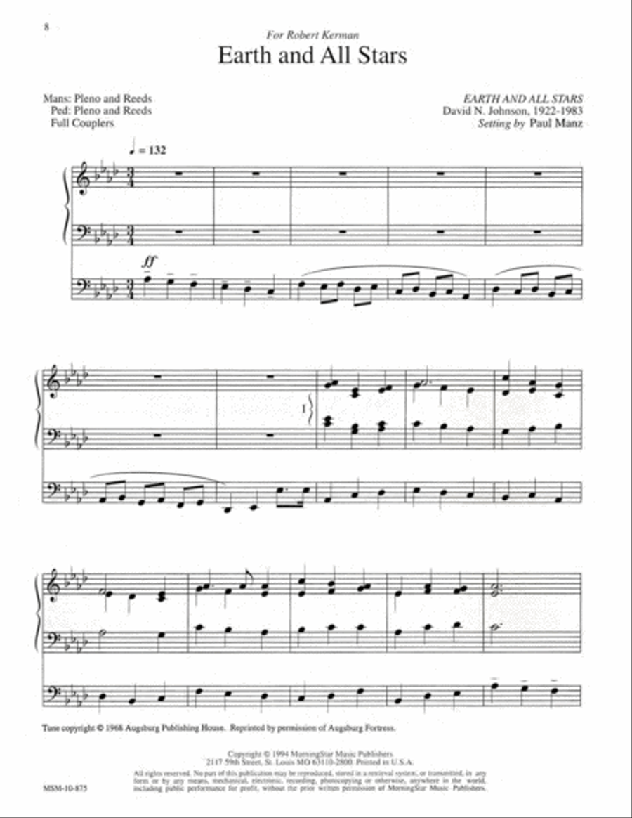 Nine Hymn Improvisations Organ scores gallery preview page 3