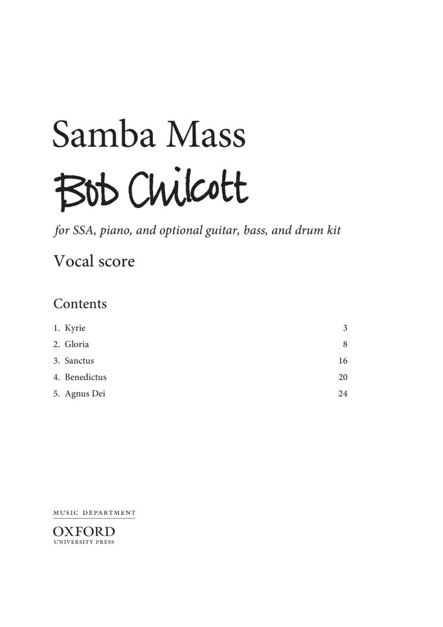 Samba Mass SSA scores gallery preview page 1