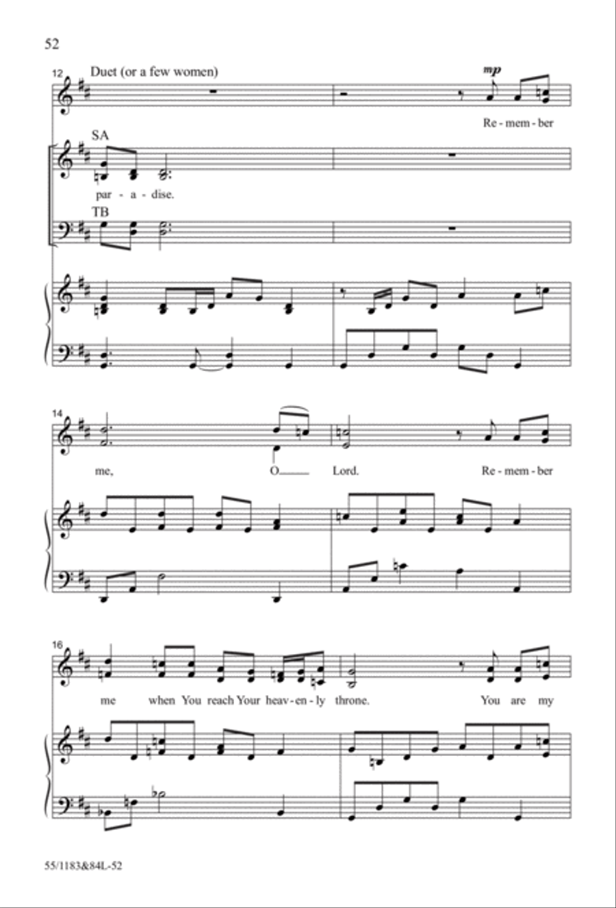 Come to the Cross and Remember 4-Part scores gallery preview page 35