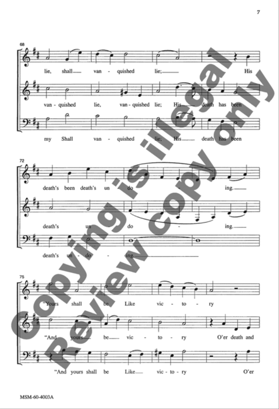 With High Delight (Choir Score) 4-Part scores gallery preview page 7