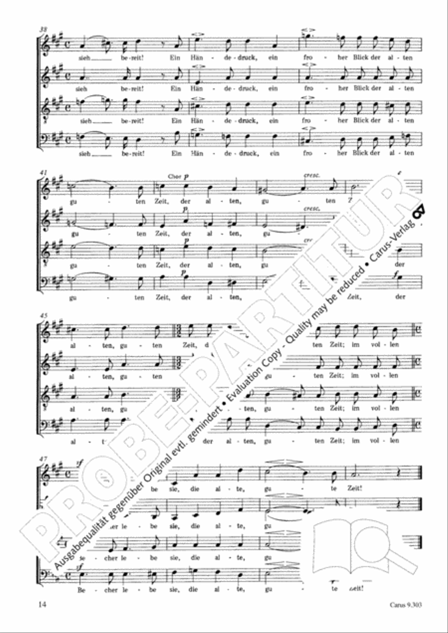 Funf Lieder von Robert Burns op. 55 Choir scores gallery preview page 14