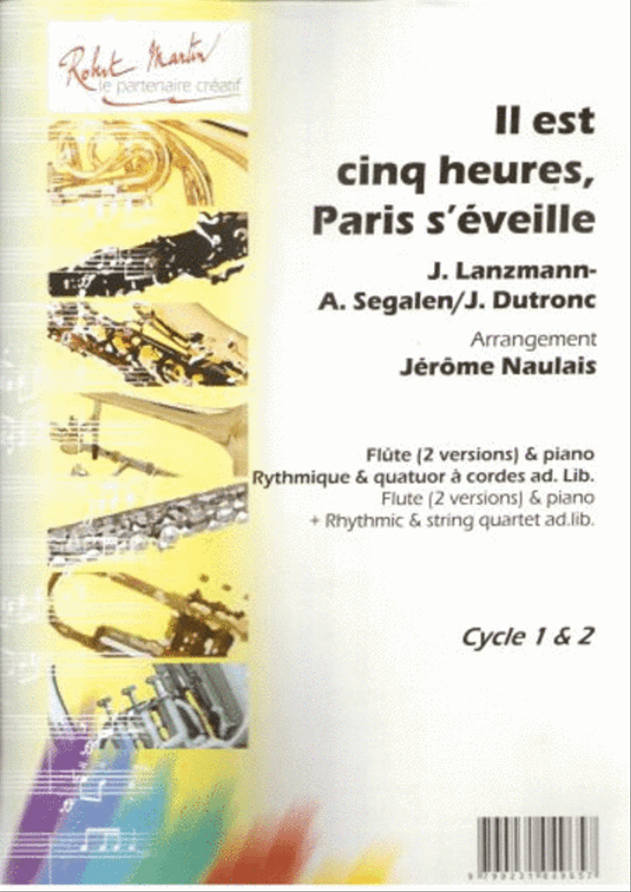 Il est 5 heures, Paris s'éveille Flute scores gallery preview page 1