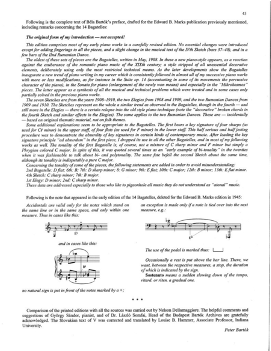14 Bagatellen für Klavier op. 6 Piano Solo scores gallery preview page 3