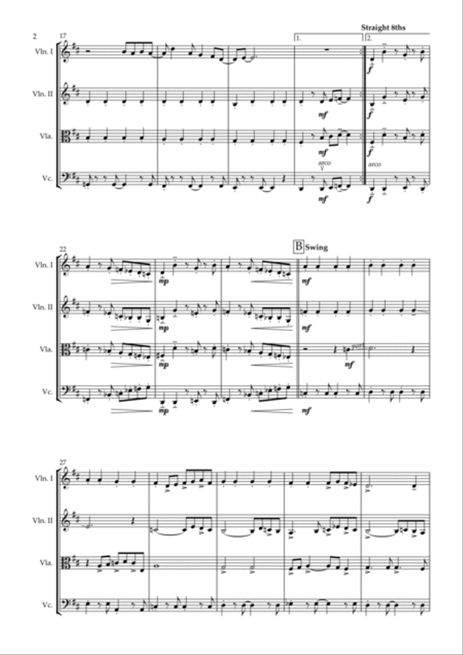 God Only Knows God Only Knows String Quartet scores gallery preview page 2