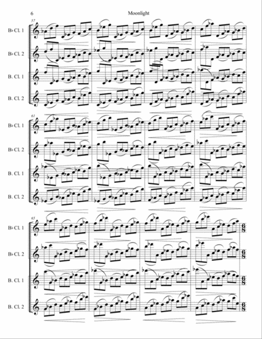 Moonlight (Waxing) Moonlight (Waxing) Woodwind Quartet scores gallery preview page 6