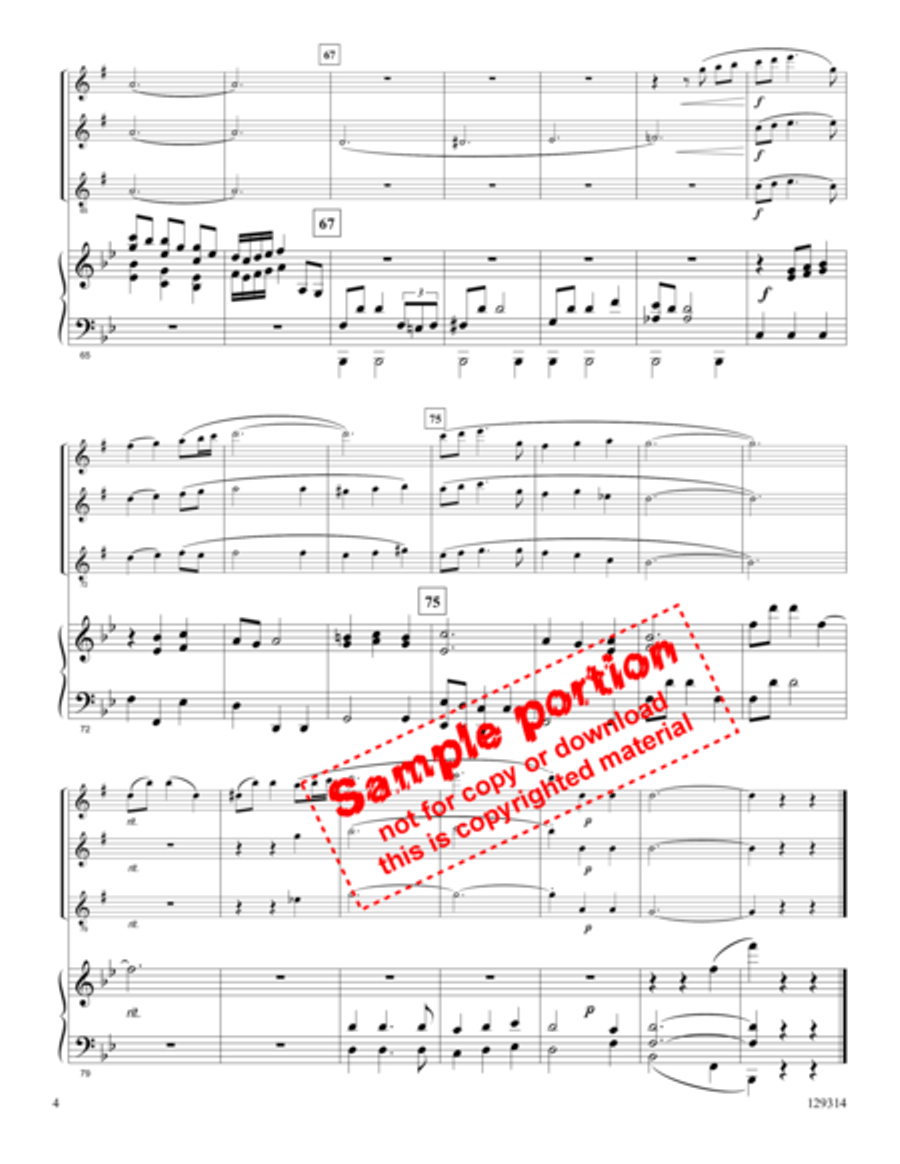 A Servant's Heart Woodwind Trio scores gallery preview page 3