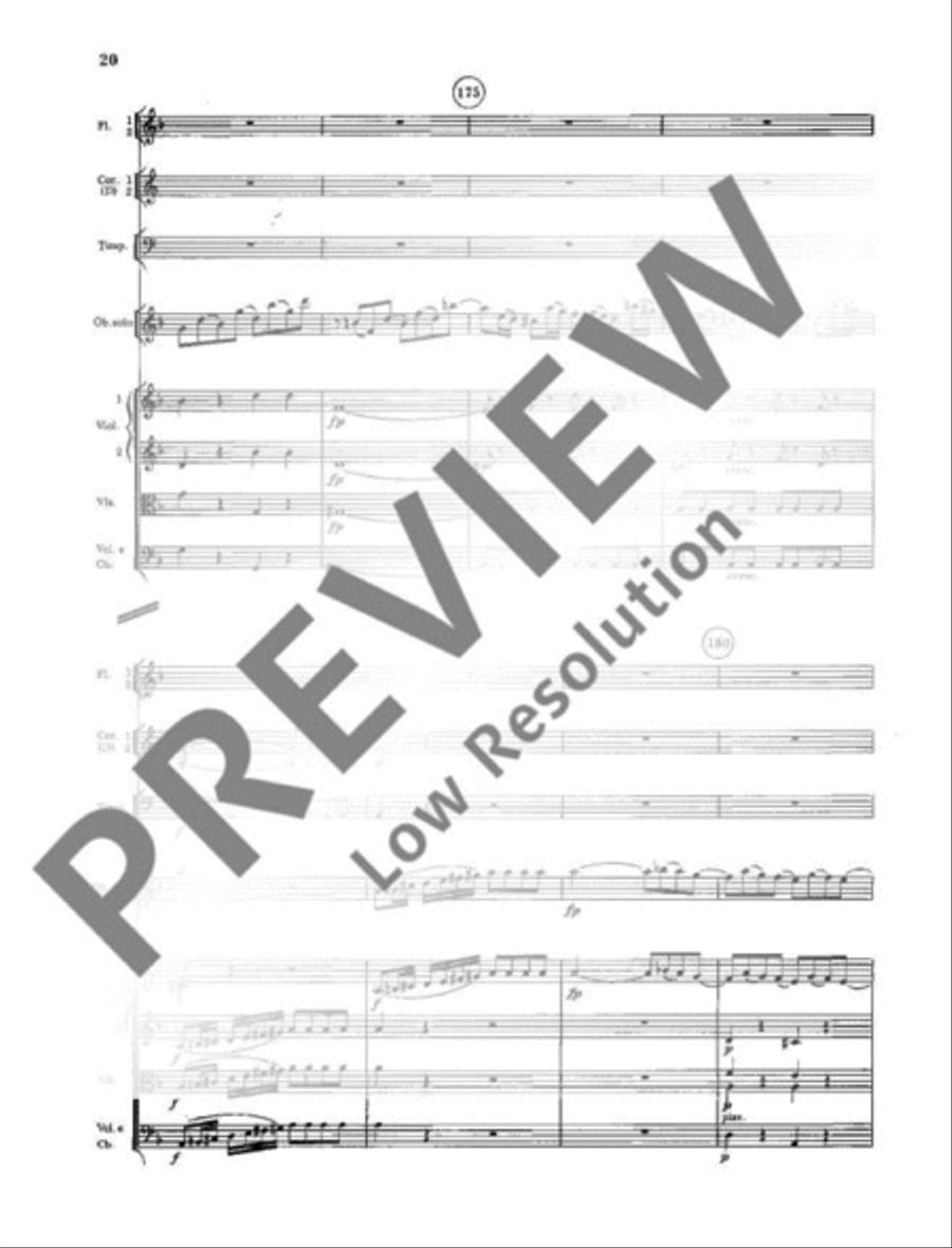 Concerto No. 1 D minor Orchestra scores gallery preview page 21