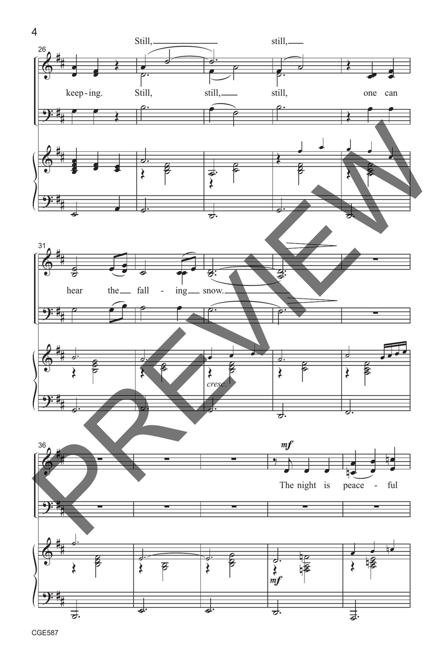 Still, Still, Still (SAB) 3-Part scores gallery preview page 5