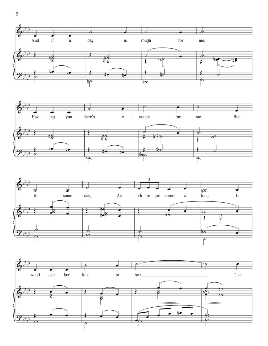 My Best Girl (My Best Beau) Voice scores gallery preview page 2
