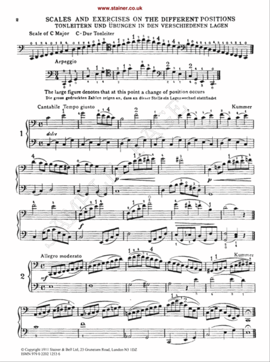 Cello Method. Book 2 Cello scores gallery preview page 2