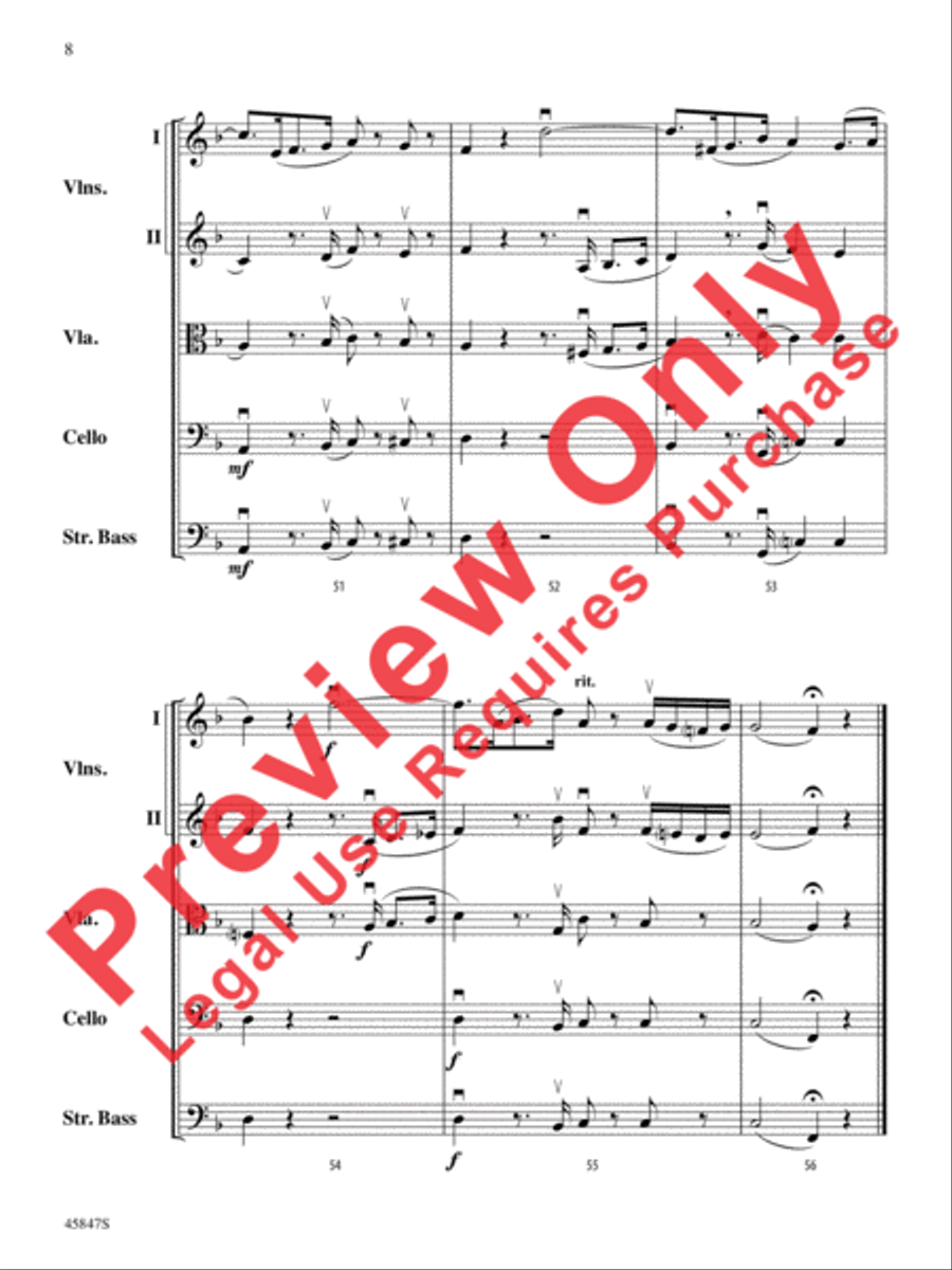 March of the Priests March of the Priests String Orchestra scores gallery preview page 8