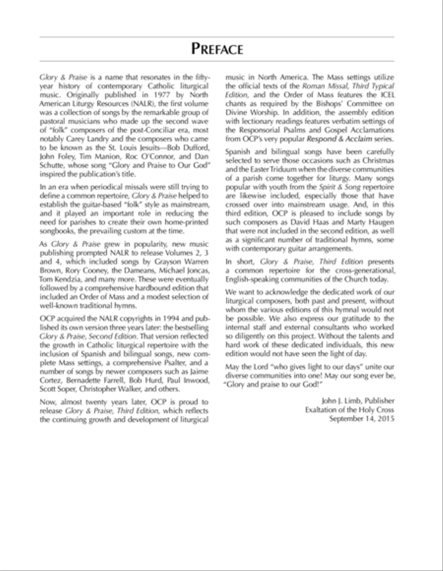 Glory & Praise Third Edition Praise scores gallery preview page 3