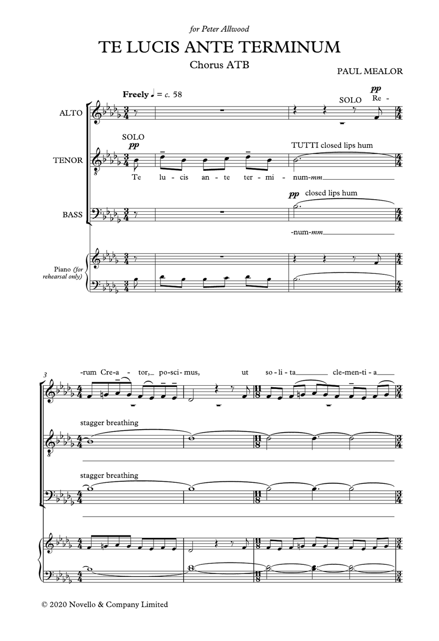Te Lucis Ante Terminum ATB scores gallery preview page 1