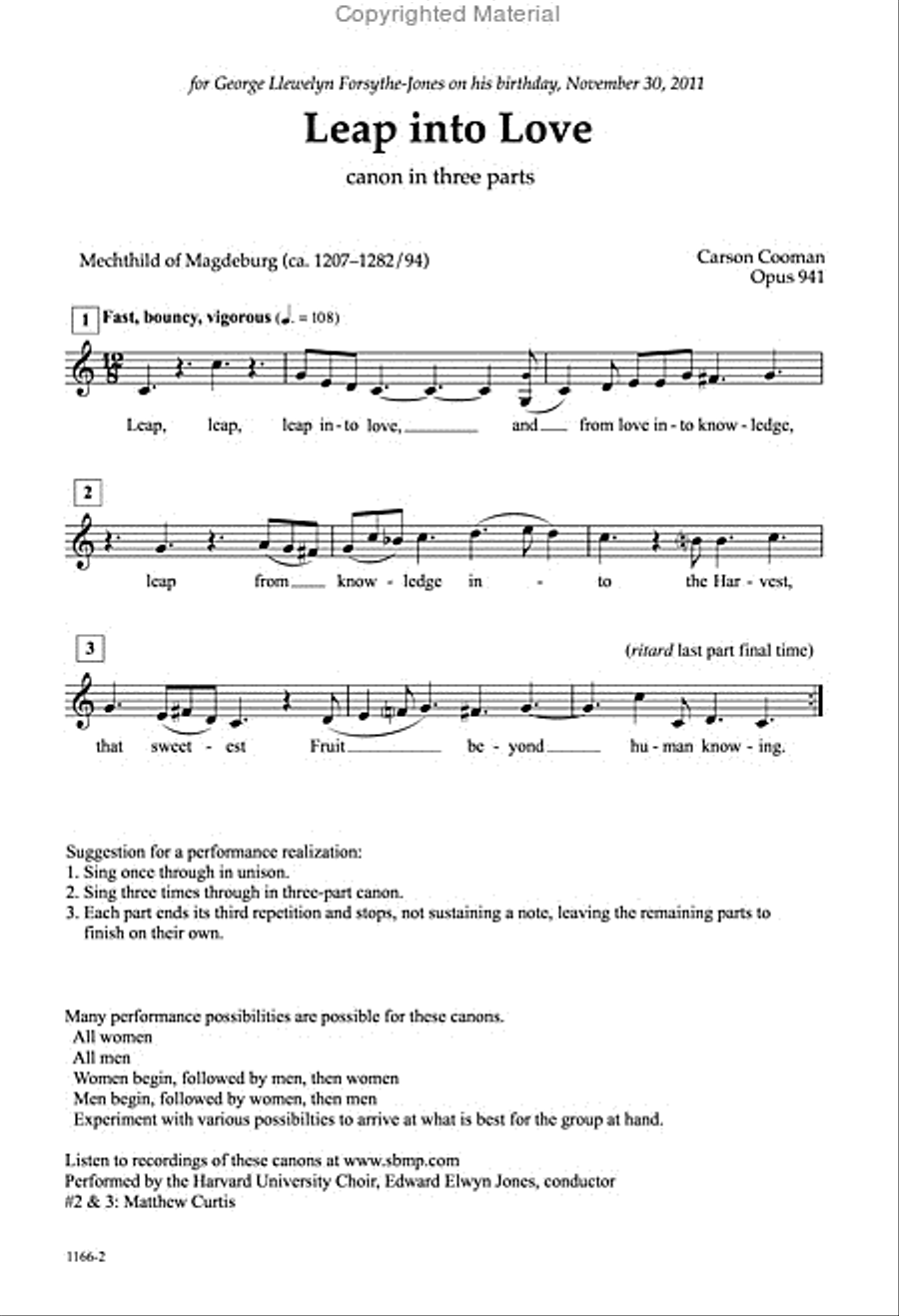 Three Love Canons - Any Combination of Voices Octavo A Cappella scores gallery preview page 2
