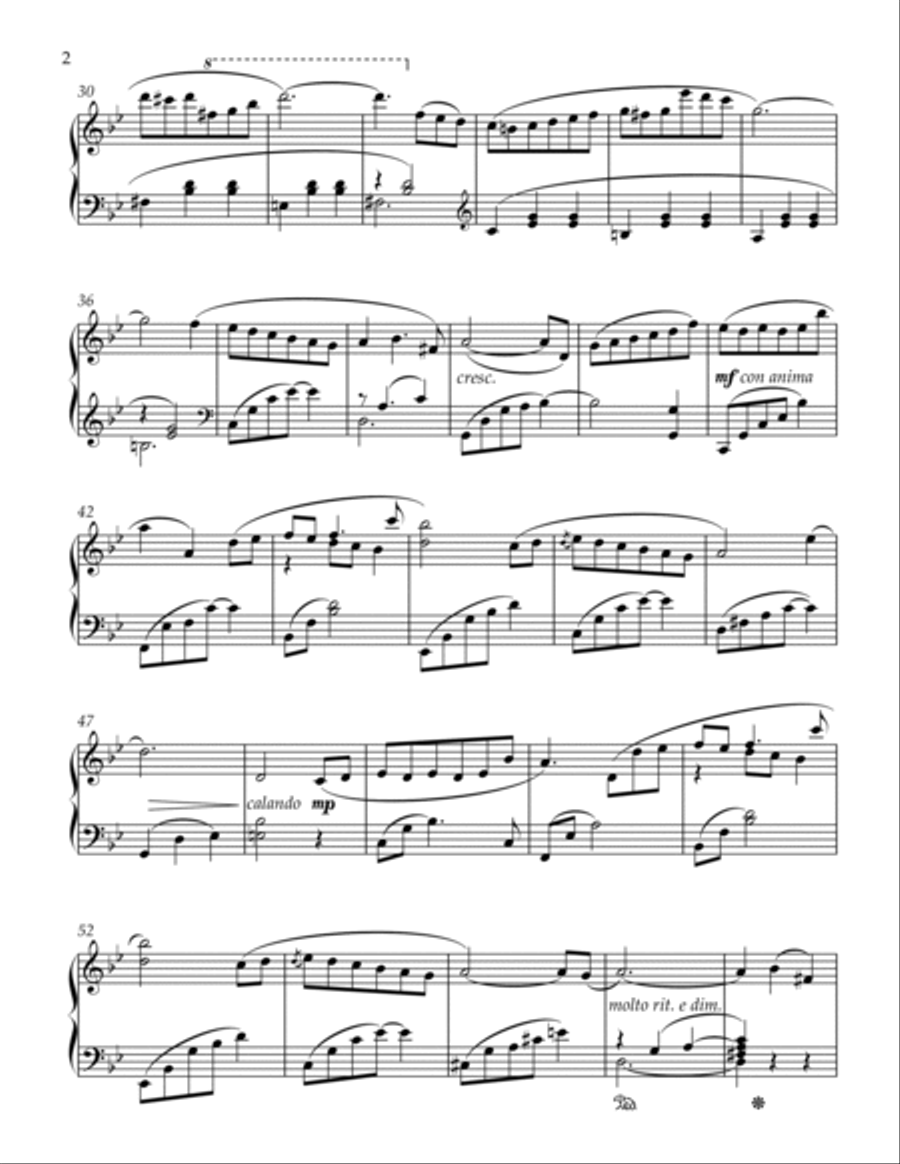 For Molly Piano Solo scores gallery preview page 2