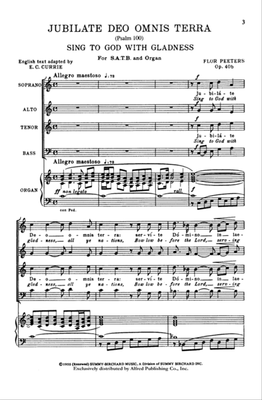Jubilate Deo Omnis Terra (Psalm 99) 4-Part scores gallery preview page 17