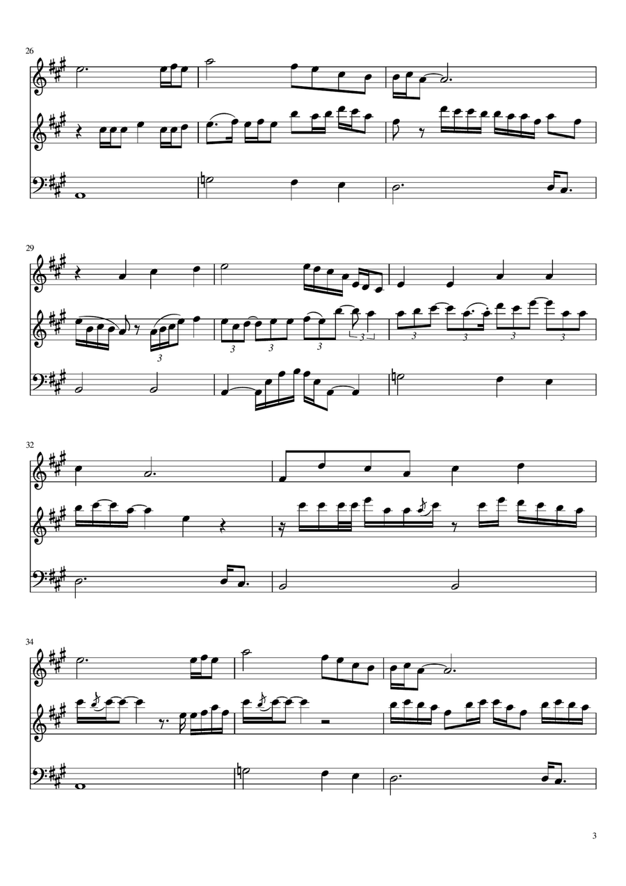 A Couple Of Forevers String Trio scores gallery preview page 3