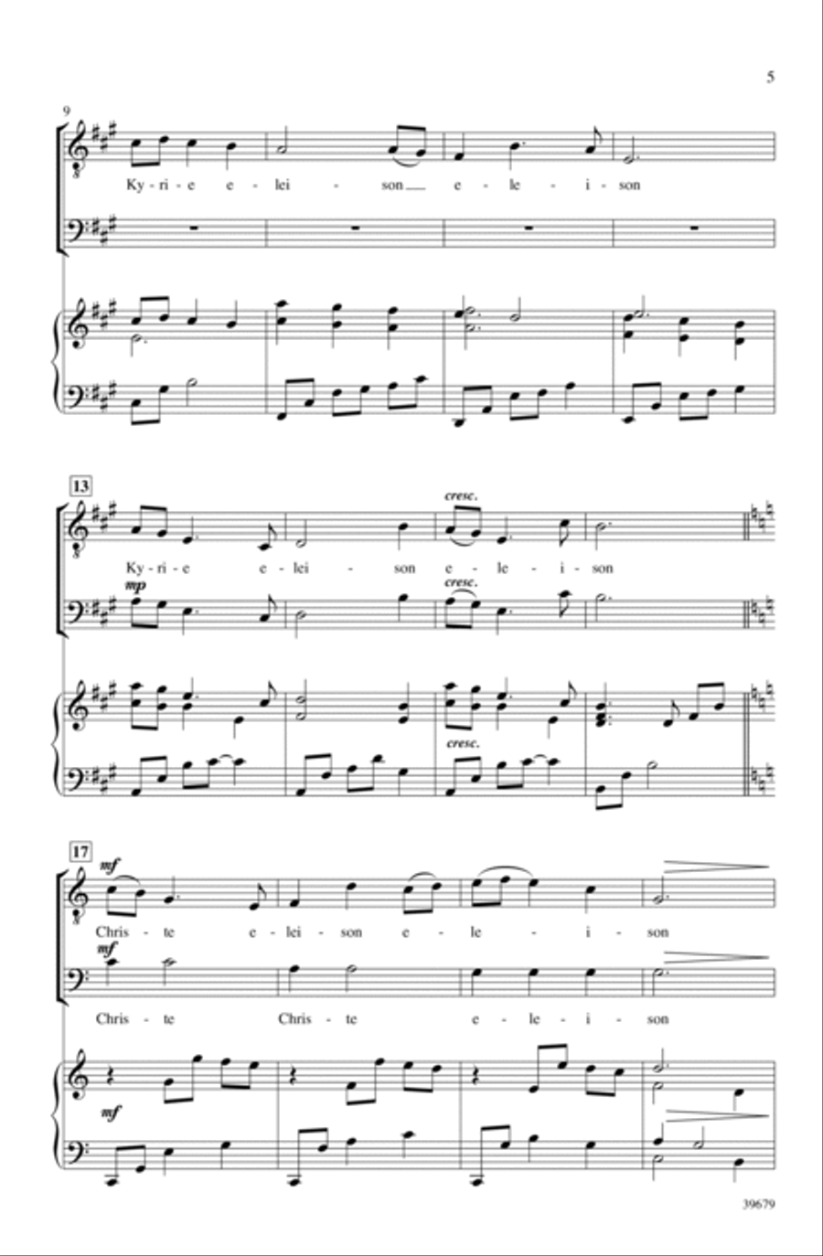Missa Festiva Men's Choir scores gallery preview page 3