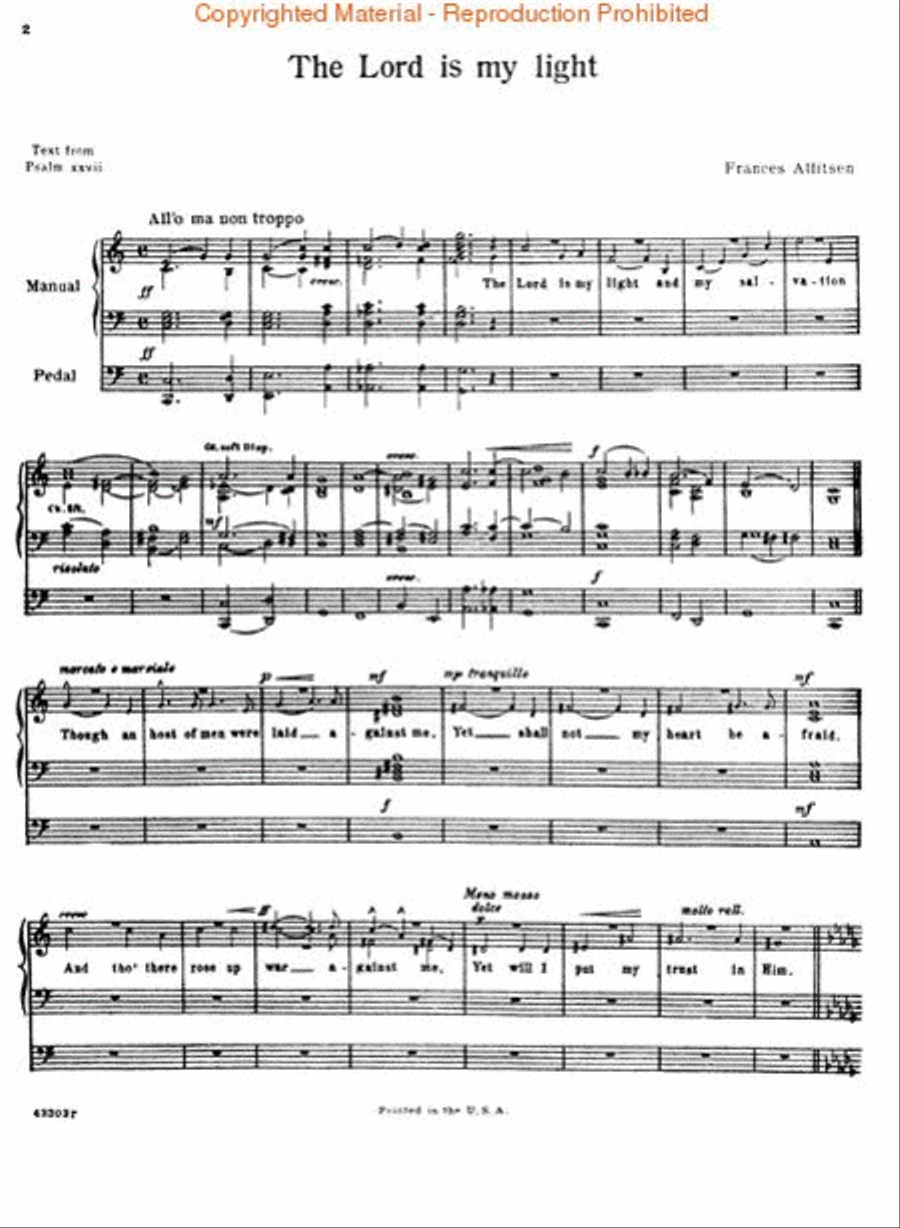 The Lord Is My Light Voice Solo scores gallery preview page 3