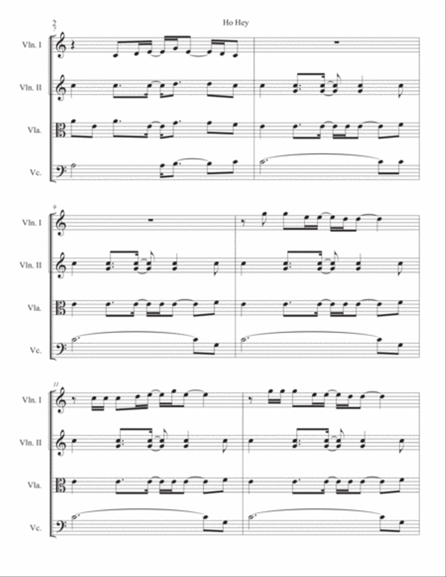 Ho Hey String Quartet scores gallery preview page 2