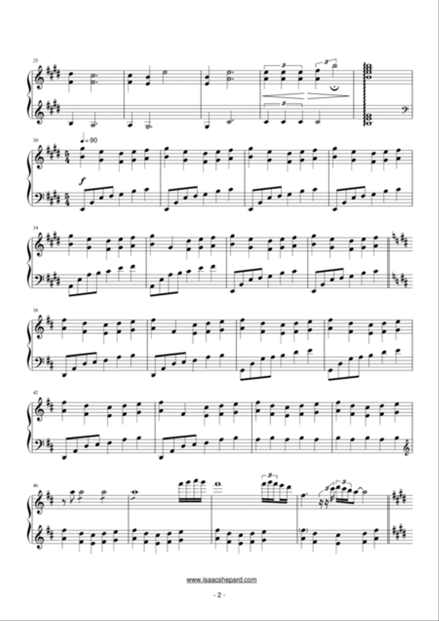 Mosaic: Hope Piano Solo scores gallery preview page 2