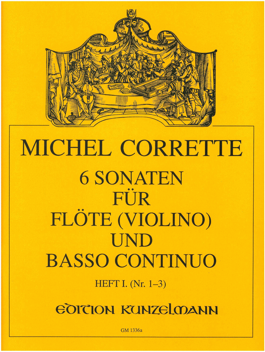 6 Sonatas, Volume 1 Flute scores gallery preview page 1