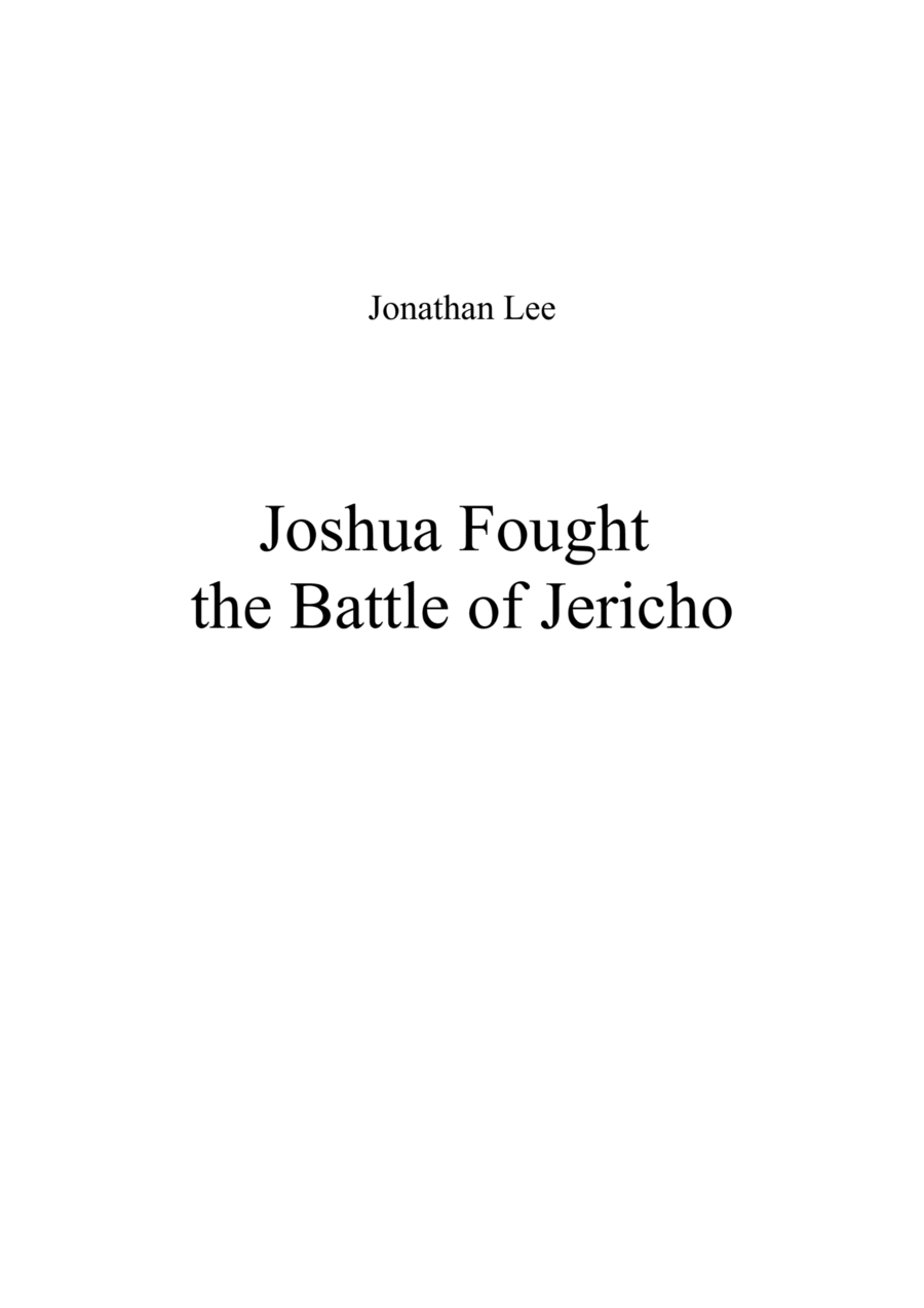 Joshua Fought the Battle of Jericho Divisi scores gallery preview page 1