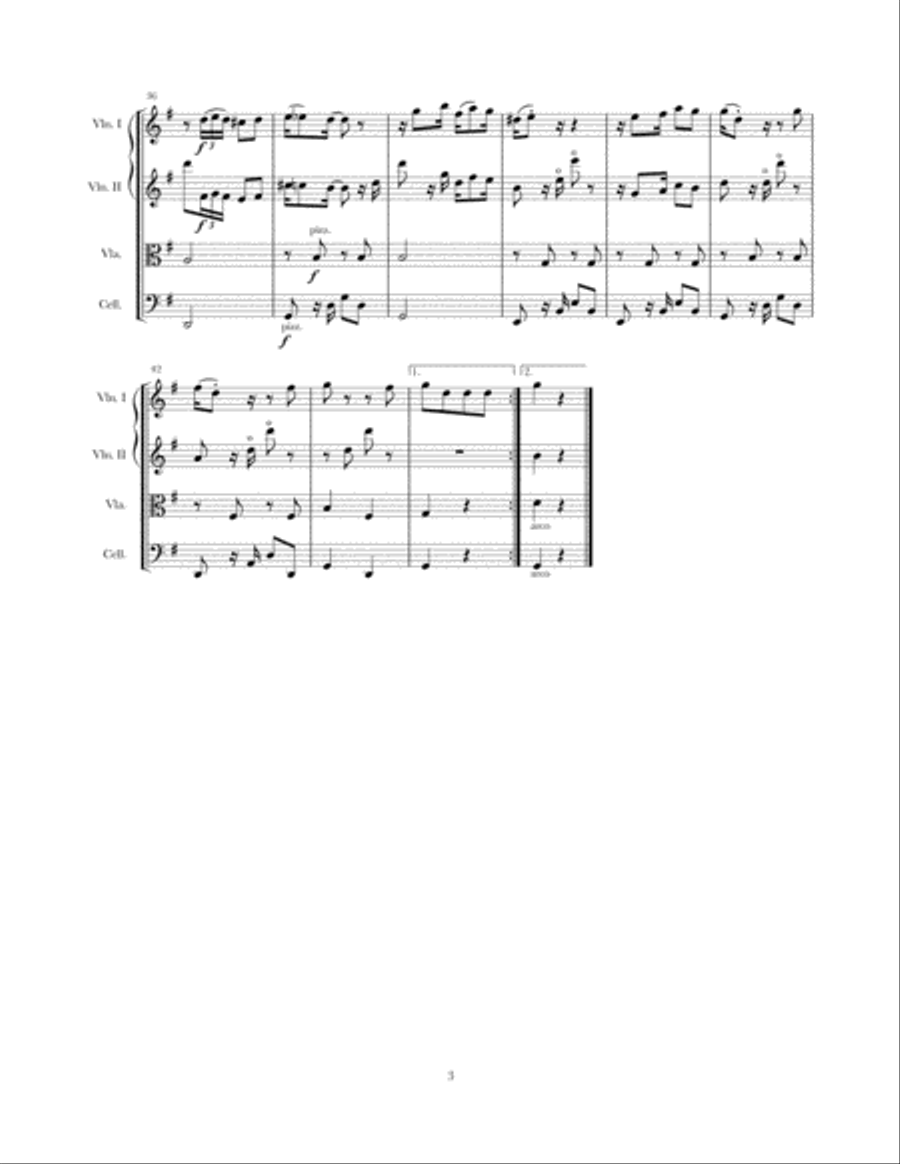 El Coquí String Quartet scores gallery preview page 3