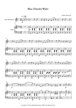 Blue Danube Waltz - Johann Strauss Jr. (Alto Sax + Piano)