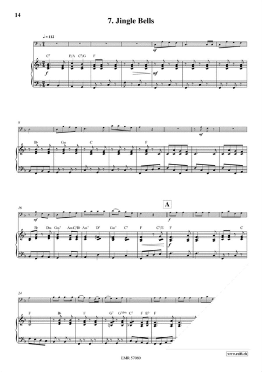 18 Christmas Songs Euphonium scores gallery preview page 10
