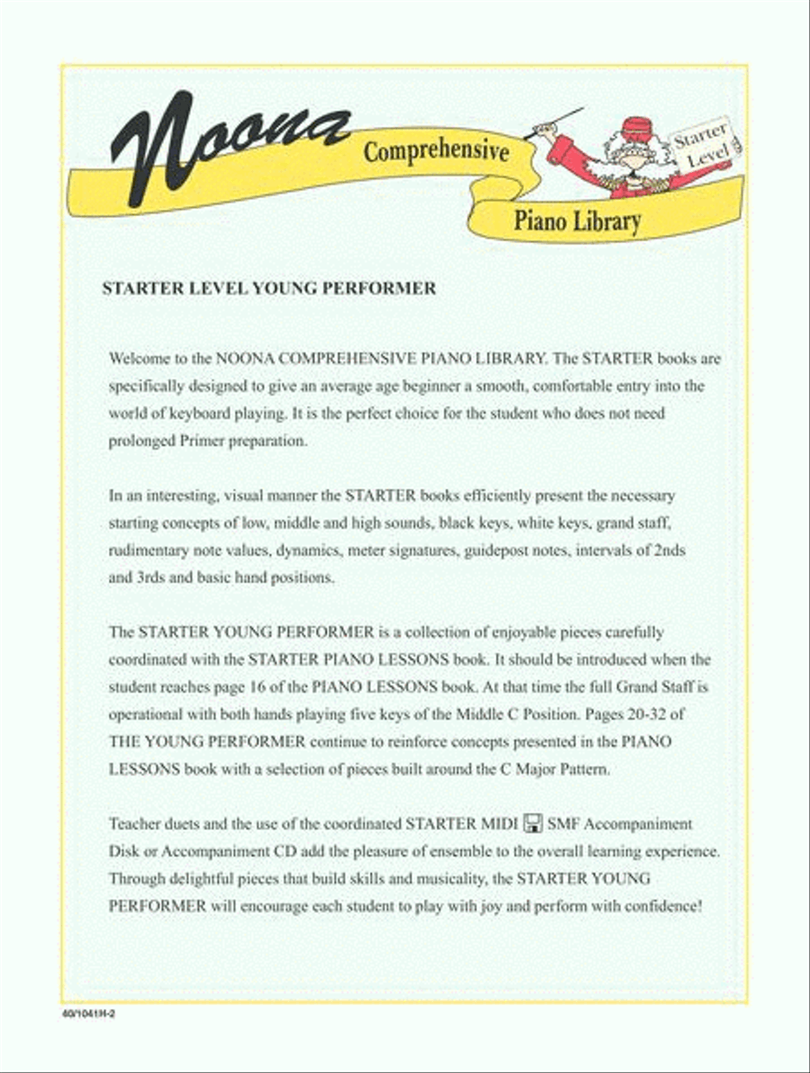 Noona Comprehensive Piano Complete Young Performer Starter Piano Method scores gallery preview page 2