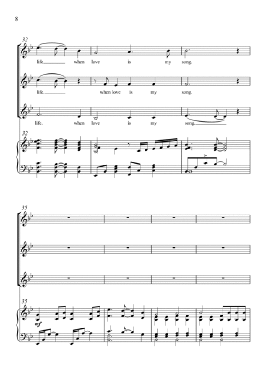 When Love is My Song When Love is My Song SSA scores gallery preview page 6