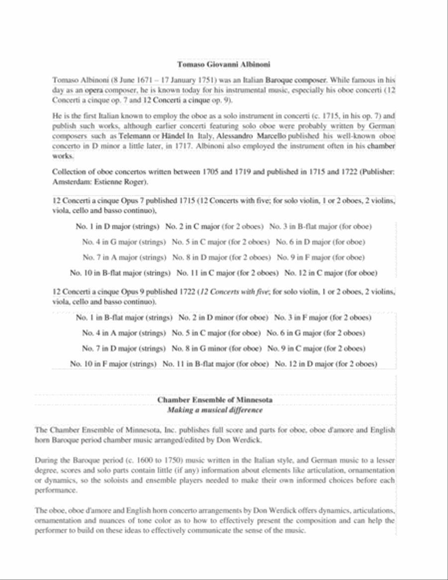 Concerto for Two English horns in D Major, Op. 7 No. 8 English Horn scores gallery preview page 2
