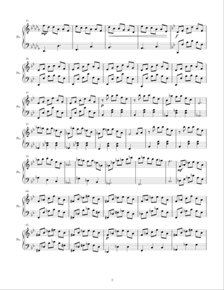 Mesmeric Mesmeric Piano Solo scores gallery preview page 2