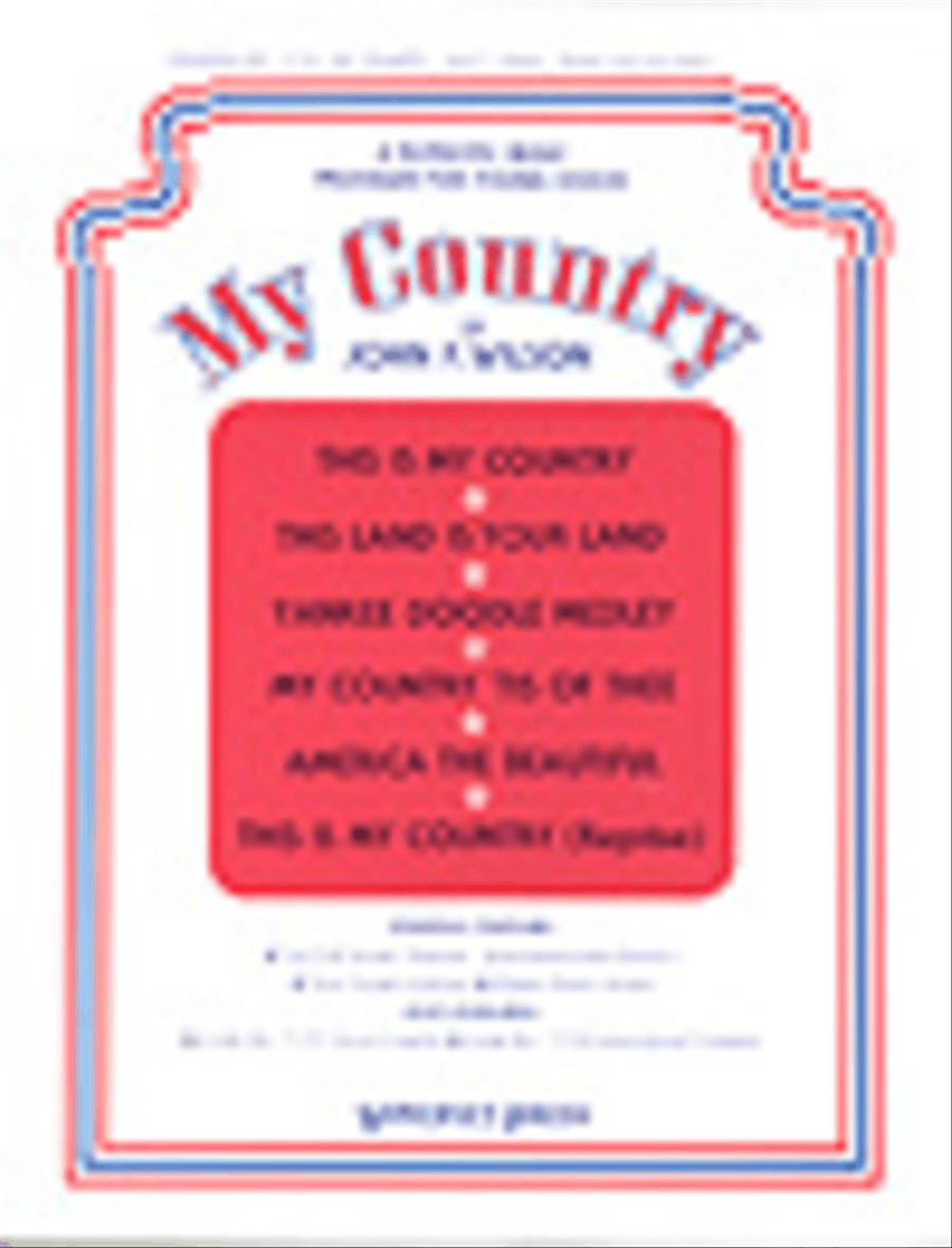 My Country My Country Unison Choir scores gallery preview page 1