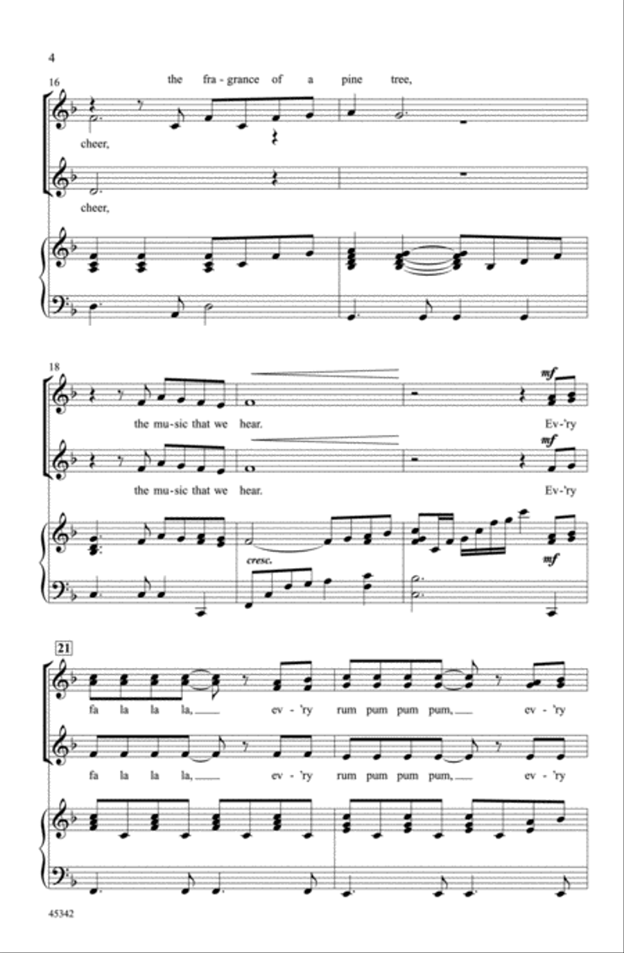 When I Hear the Sounds of Christmas Choir scores gallery preview page 3