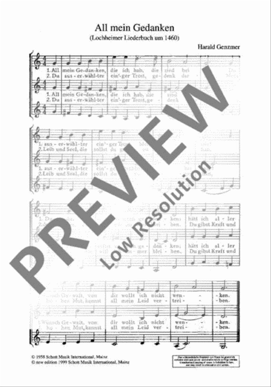 Alte Volkslieder in neuen Sätzen Women's Choir scores gallery preview page 6