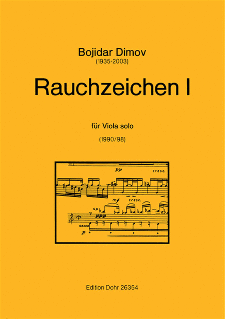 Rauchzeichen I für Viola solo (1990/1998) Viola Solo scores gallery preview page 1