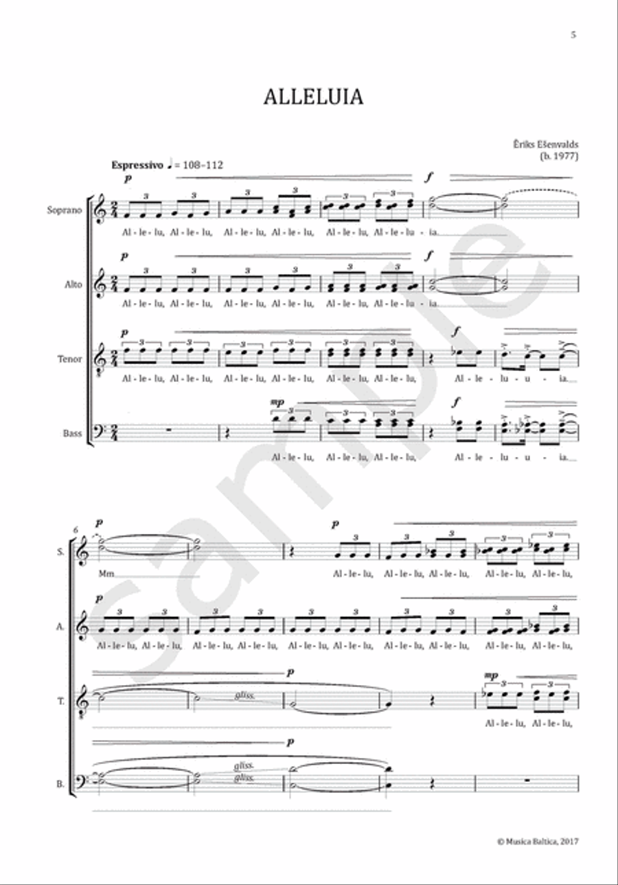 Choral Anthology 6 for Mixed Choir (SATB) 4-Part scores gallery preview page 4